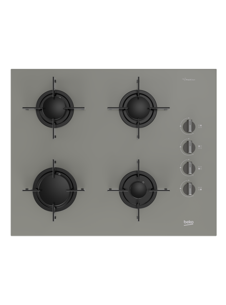 Beko BOCD T 6510 EG Gri Cam Ankastre Ocak