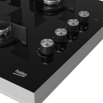 Beko BSTOC 826 S Gri Cam Set Üstü Ocak