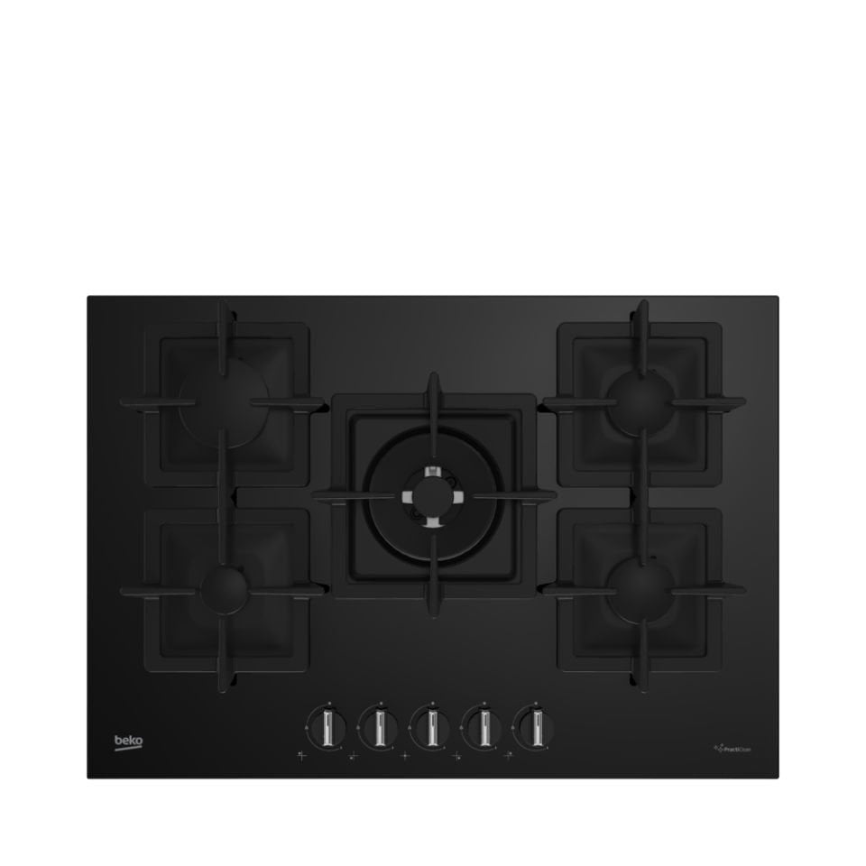 Beko BOCD K 7520 DWS Wok Gözlü Siyah Cam Ankastre Ocak
