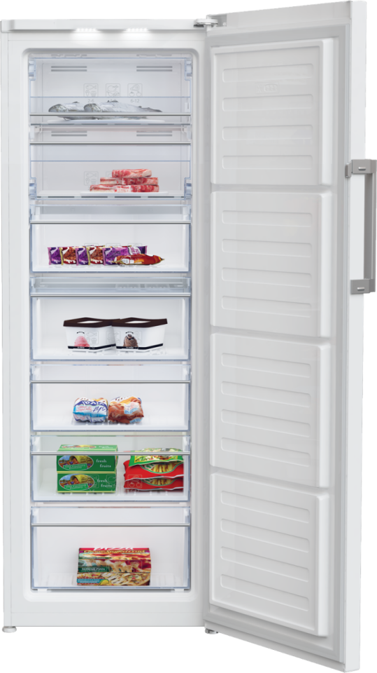 Beko 7375 JEB 7 Çekmeceli Dikey No Frost Derin Dondurucu