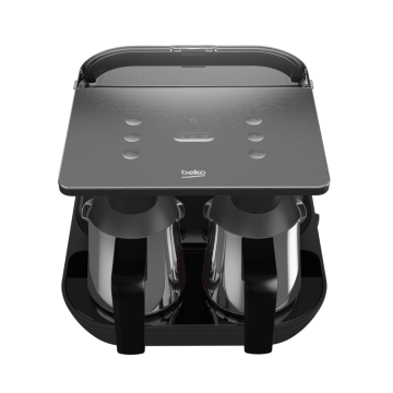 Beko TKM 8961 A Keyf Antrasit Çelik İkili Türk Kahve Makinesi