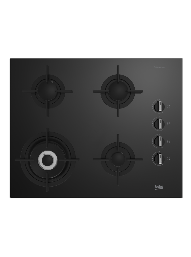 Beko BOCD T 6510 DWS Wok Gözlü Siyah Cam Ankastre Ocak